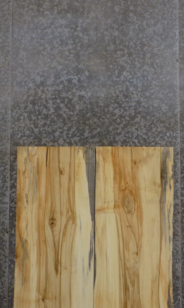 2- Reclaimed Natural Edge Maple Kitchen Table/Desk Top Slabs 39218-39219