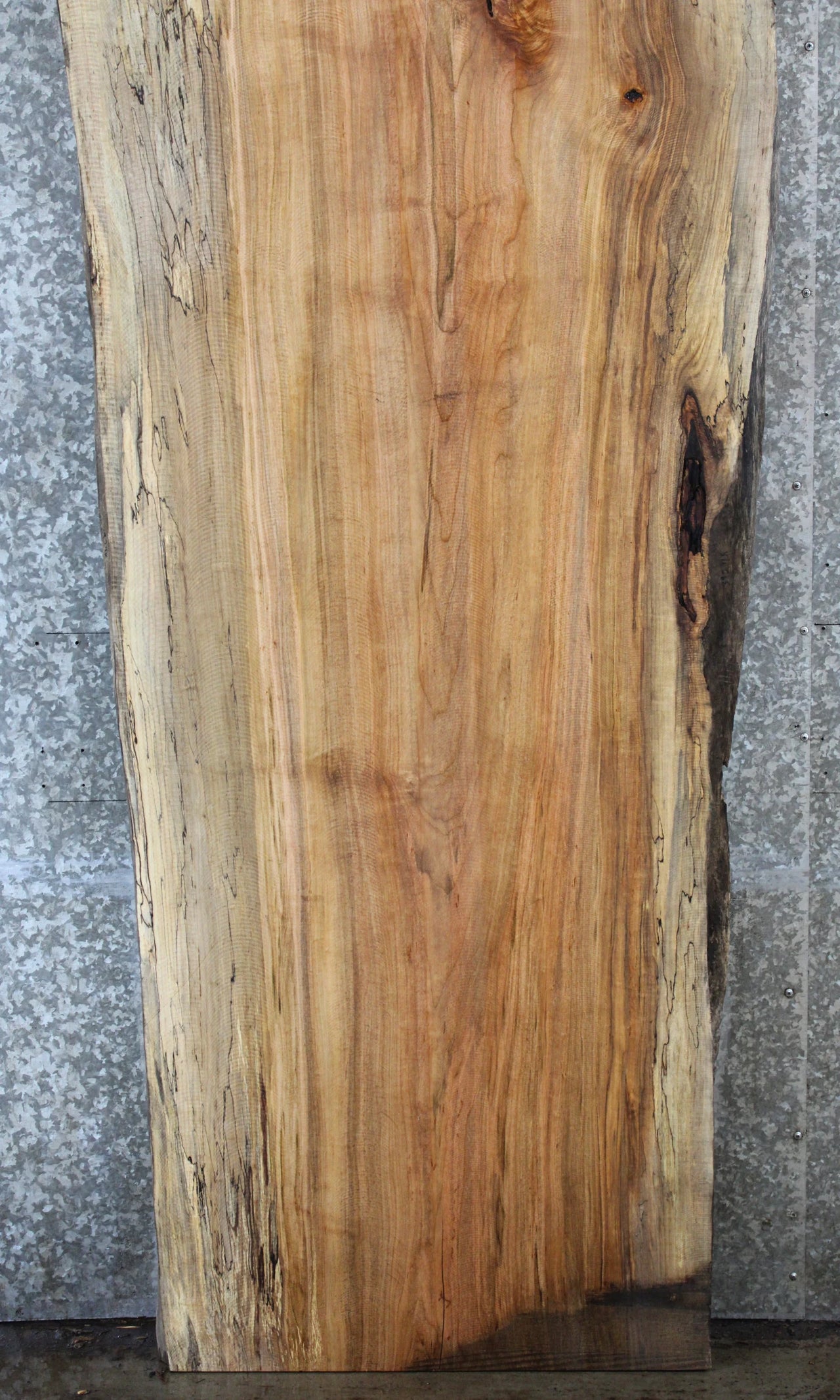 Salvaged Live Edge Maple Conference Table Top Slab 39278