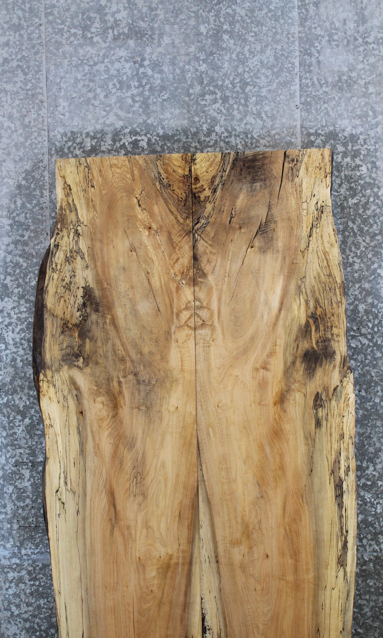 2- Bookmatched Live Edge Maple Conference Table Top Slabs 39302-39303