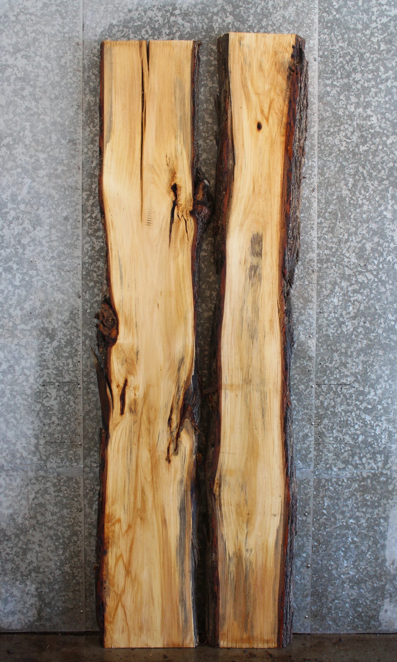 2- Live Edge Maple Bar Tops/Sofa Table Tops 39350-39351