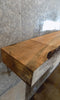 Thumbnail for Thick Cut Partial Live Edge Maple Rustic Mantel Wood Slab 40023