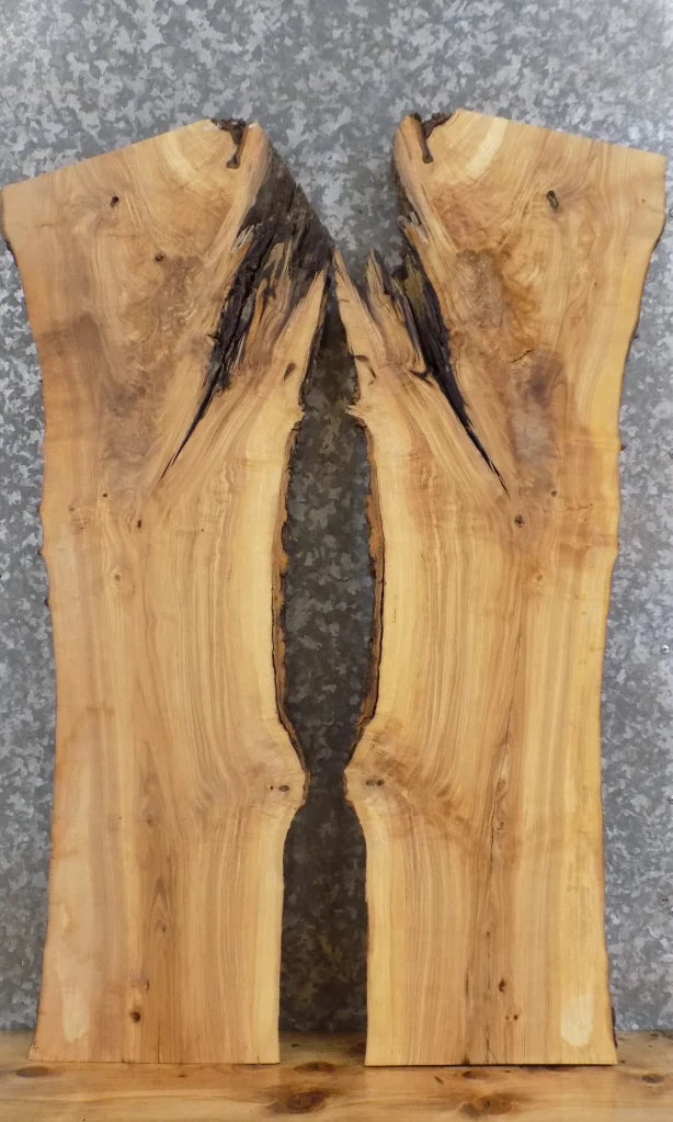 2- Live Edge Ash Epoxy Project/Craftwood/River Table top Slab 40055-40056