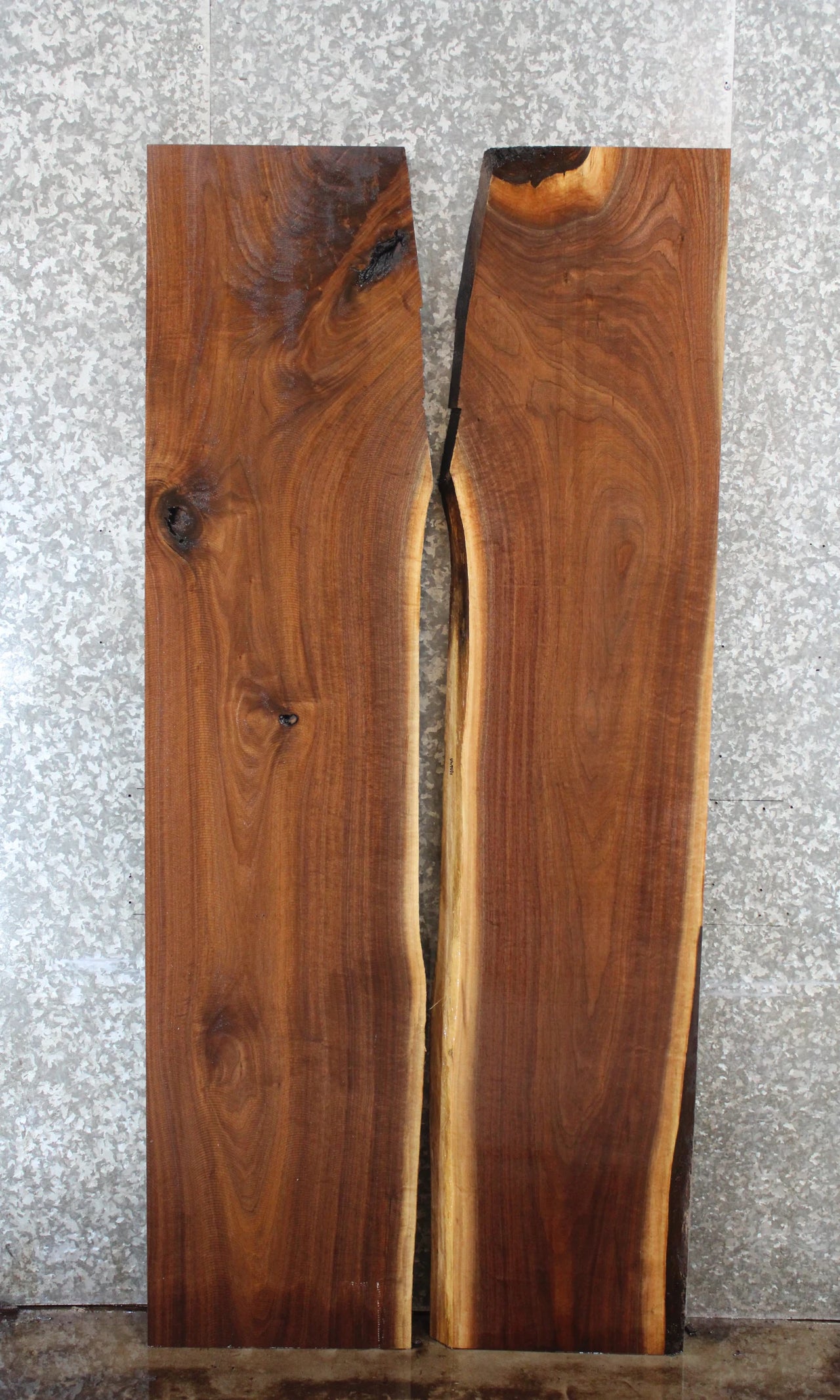 2- Live Edge Black Walnut Dining Table Tops 40640-40641