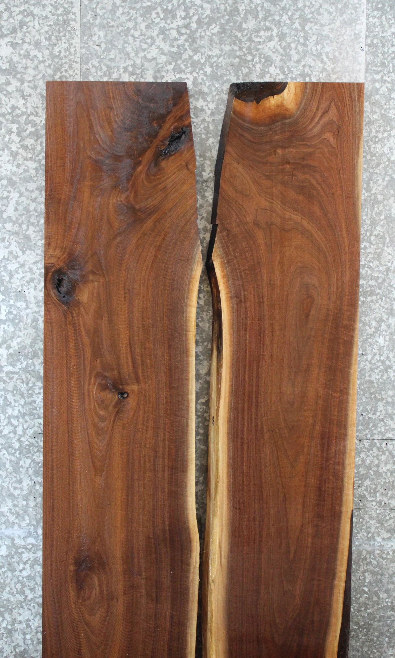 2- Live Edge Black Walnut Dining Table Tops 40640-40641