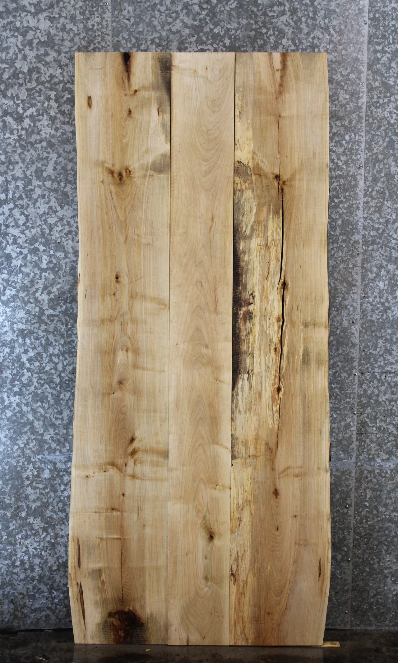 3- Live Edge Maple Kitchen Table Top Set 40708-40710