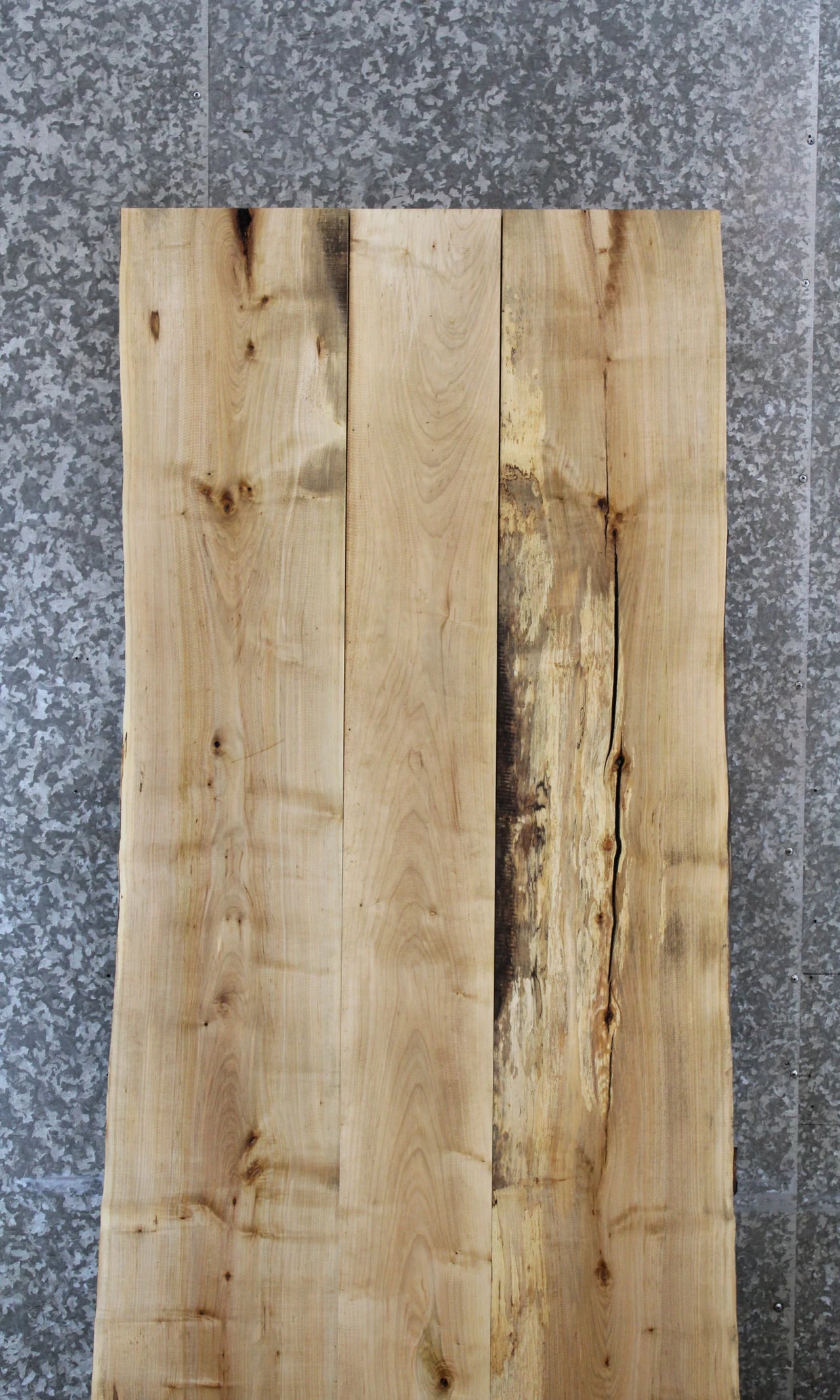 3- Live Edge Maple Kitchen Table Top Set 40708-40710