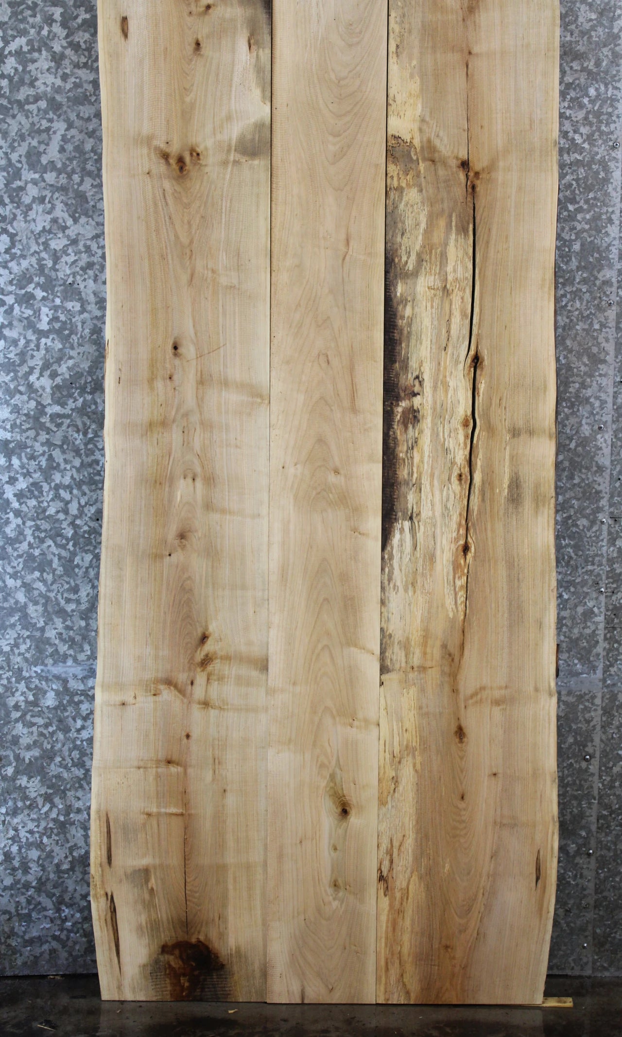 3- Live Edge Maple Kitchen Table Top Set 40708-40710