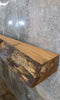 Thumbnail for Rustic Partial Natural Edge Red Oak Mantel Wood Slab 40765