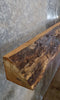 Thumbnail for Rustic Partial Natural Edge Red Oak Mantel Wood Slab 40765