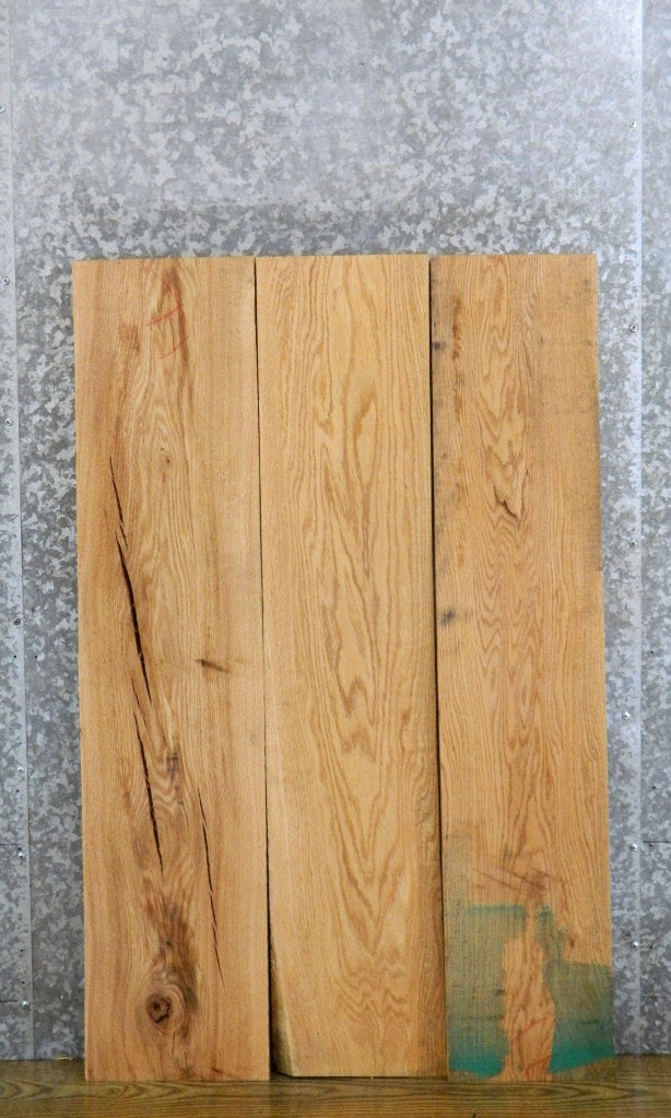 3- Kiln Dried Reclaimed Red Oak Lumber Boards/Craft Pack 41459