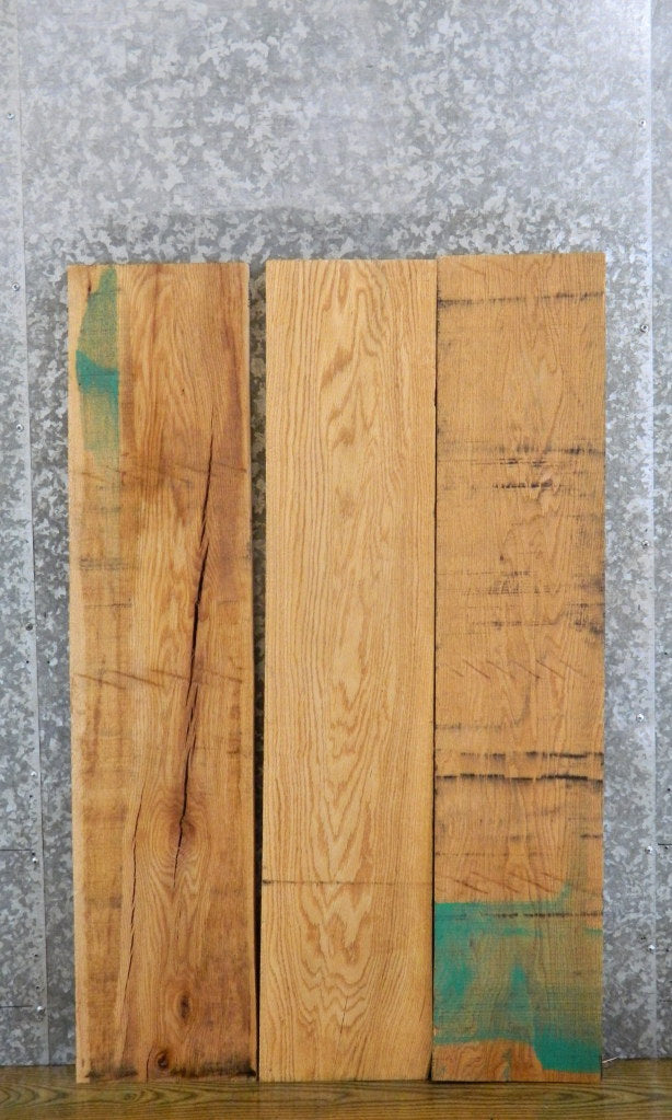 3- Kiln Dried Reclaimed Red Oak Lumber Boards/Craft Pack 41459