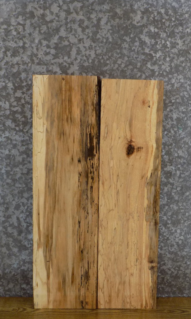 2- Kiln Dried Spalted Maple Reclaimed Lumber Boards/Shelf Slabs 41488