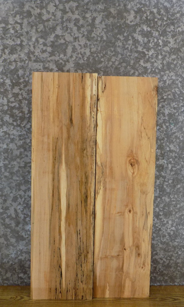 2- Kiln Dried Spalted Maple Reclaimed Lumber Boards/Shelf Slabs 41488