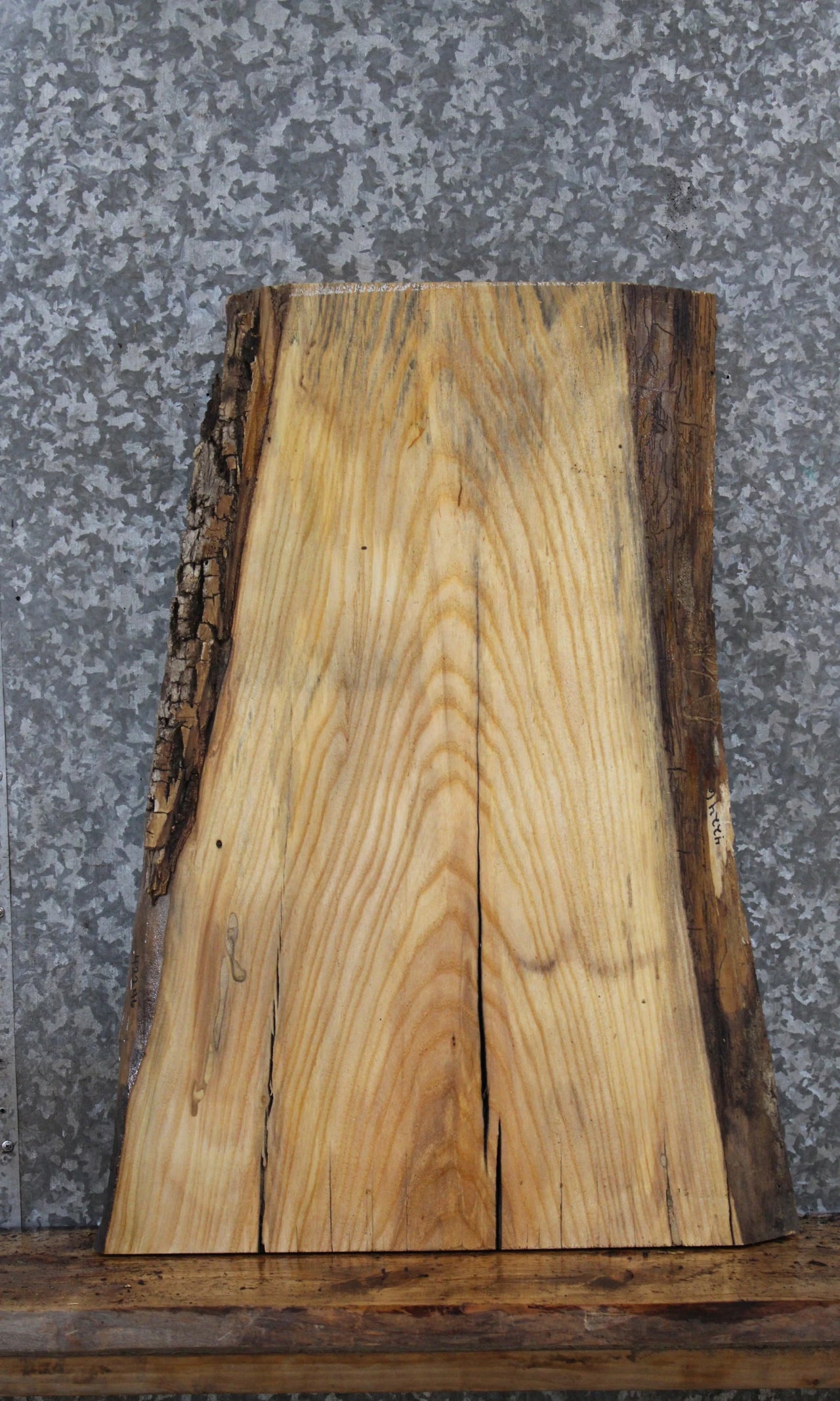 Live Edge Ash End Table Top Slab 42246