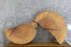 Thumbnail for 2- Live Edge Round Cut Ash Split Board/Table Top Slabs 42247