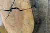 Thumbnail for 2- Round Cut Live Edge Ash Table Top Slabs 42248