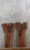 Thumbnail for 2- Highly Figured Live Edge Black Walnut Crotch Slabs/ Side Table 42304-42305