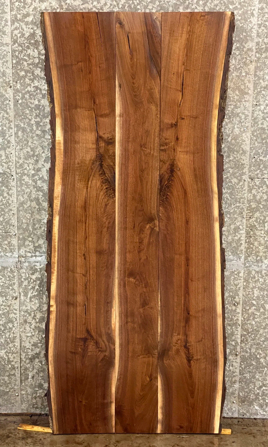 3- Live Edge Black Walnut Dining/Kitchen Table Top 4332-4334