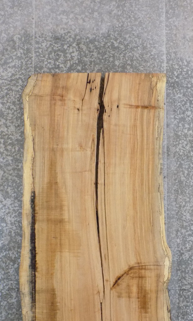 2- Spalted Maple Live Edge River Table Top/Split Board Slabs 45018