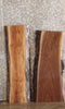 Thumbnail for 2- Black Walnut Natural Edge Side Table Tops/Wall Shelves 4753-4754