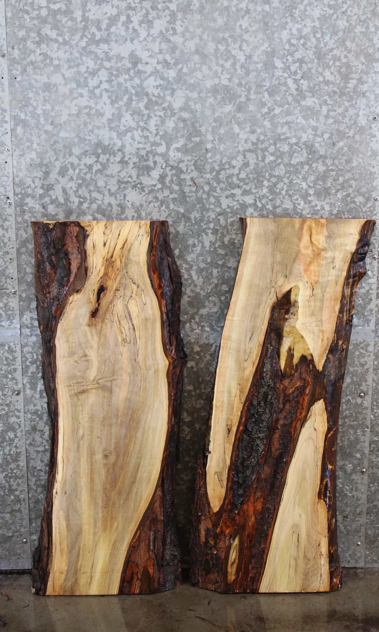 2- Spalted Maple Live Edge End Table Tops/Side Table Tops* 4790-4792