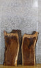 Thumbnail for 2- Live Edge Bookmatched Black Walnut End Table Top Slabs 5071-5072