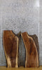 Thumbnail for 2- Live Edge Bookmatched Black Walnut End Table Top Slabs 5071-5072