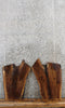 Thumbnail for 2- Live Edge Black Walnut End Table Top Slabs 5416-5417