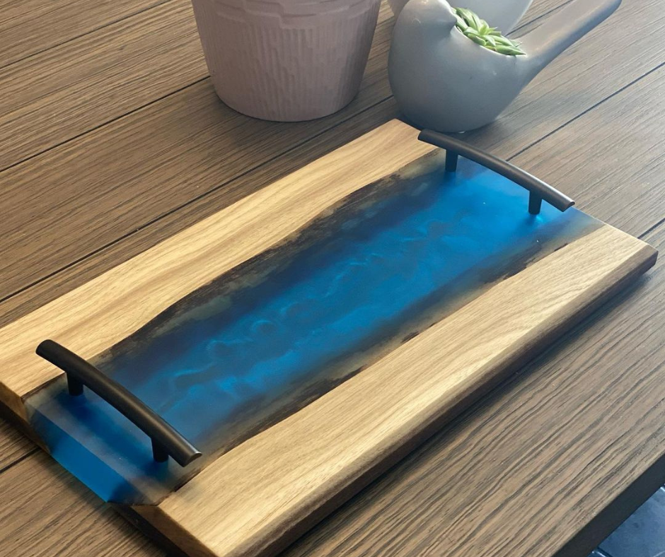 Charcuterie Board - Black Walnut with Epoxy Finish - Free Shipping to Canada & USA lower high quality 48