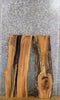 Thumbnail for 2- Live Edge Rustic Red Oak Bookmatched Side Table Top Slabs 7024-7025