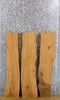 Thumbnail for 3- Bookmatched Live Edge White Oak Rustic Side Table Top Slabs 7038-7040