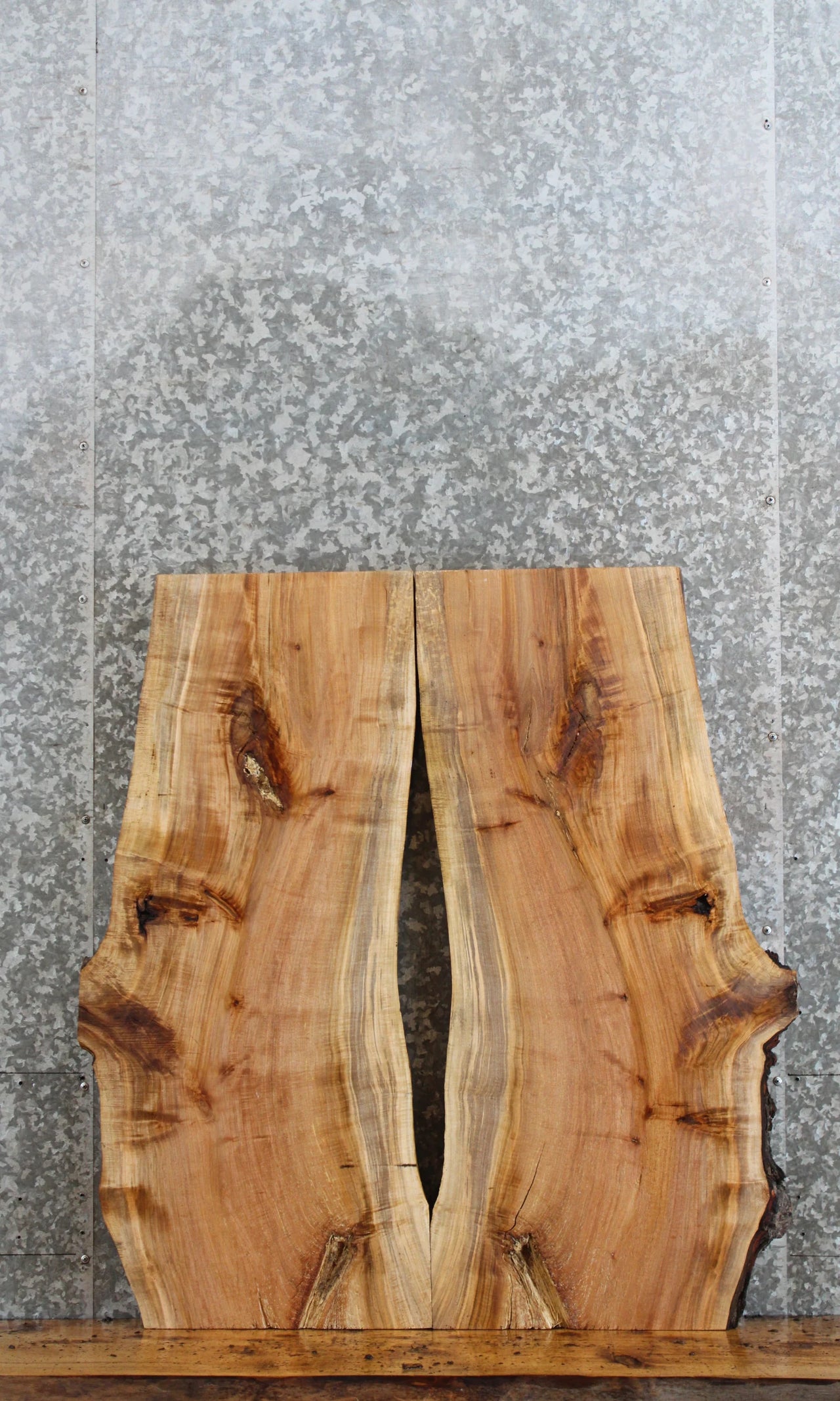 2- Live Edge Maple Bookmatched Slabs/ River Table Top/ Epoxy 711-712