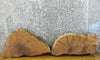 Thumbnail for 2- Live Edge White Oak Oval Cut Craft Pack 7477-7478