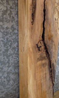 Thumbnail for Reclaimed Thick Cut Maple Mantel/Entry Table Top Slab 8606