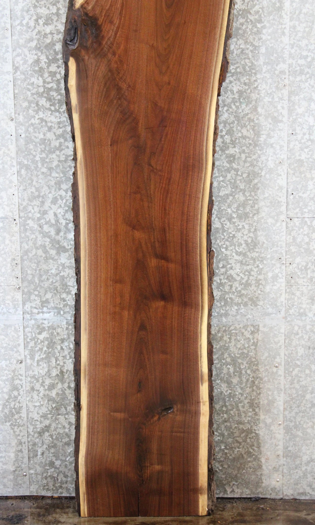 Rustic Live Edge Black Walnut Bar Top Slab CLOSEOUT 884