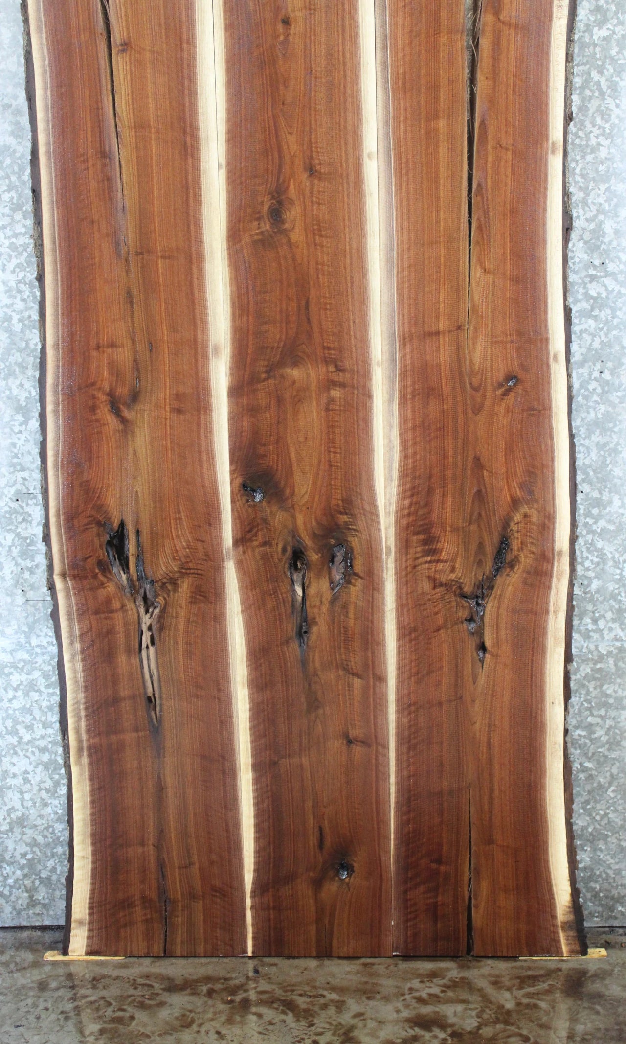 3- Bookmatched Live Edge Black Walnut Kitchen Table Top 891-893