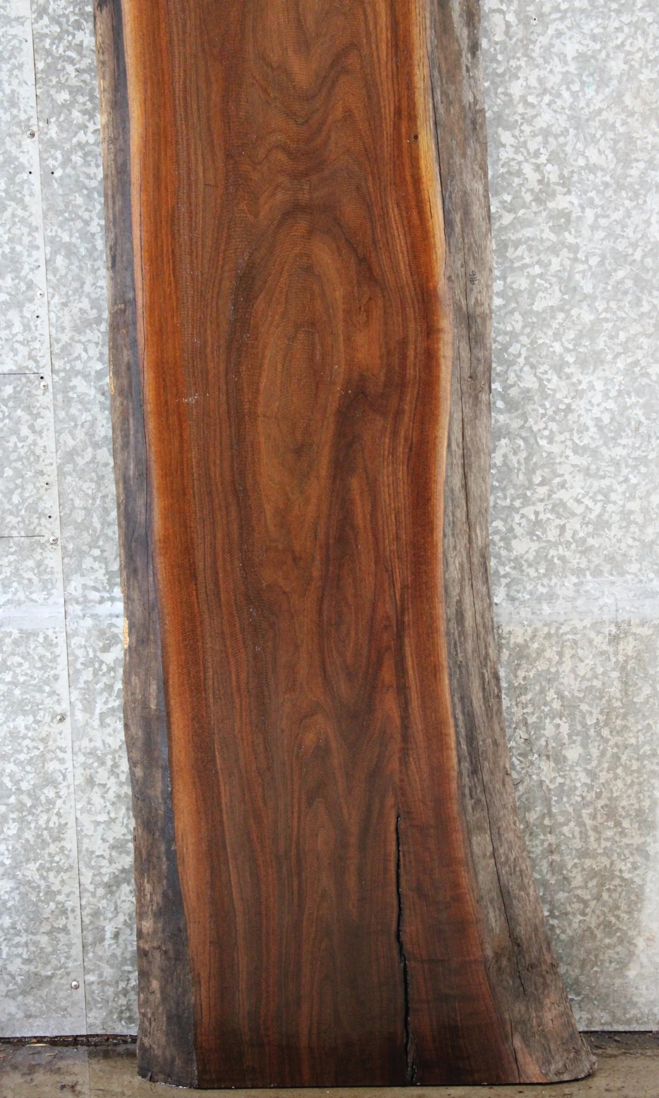 Rustic Live Edge Black Walnut Bar Top Slab, Wood Countertop 916