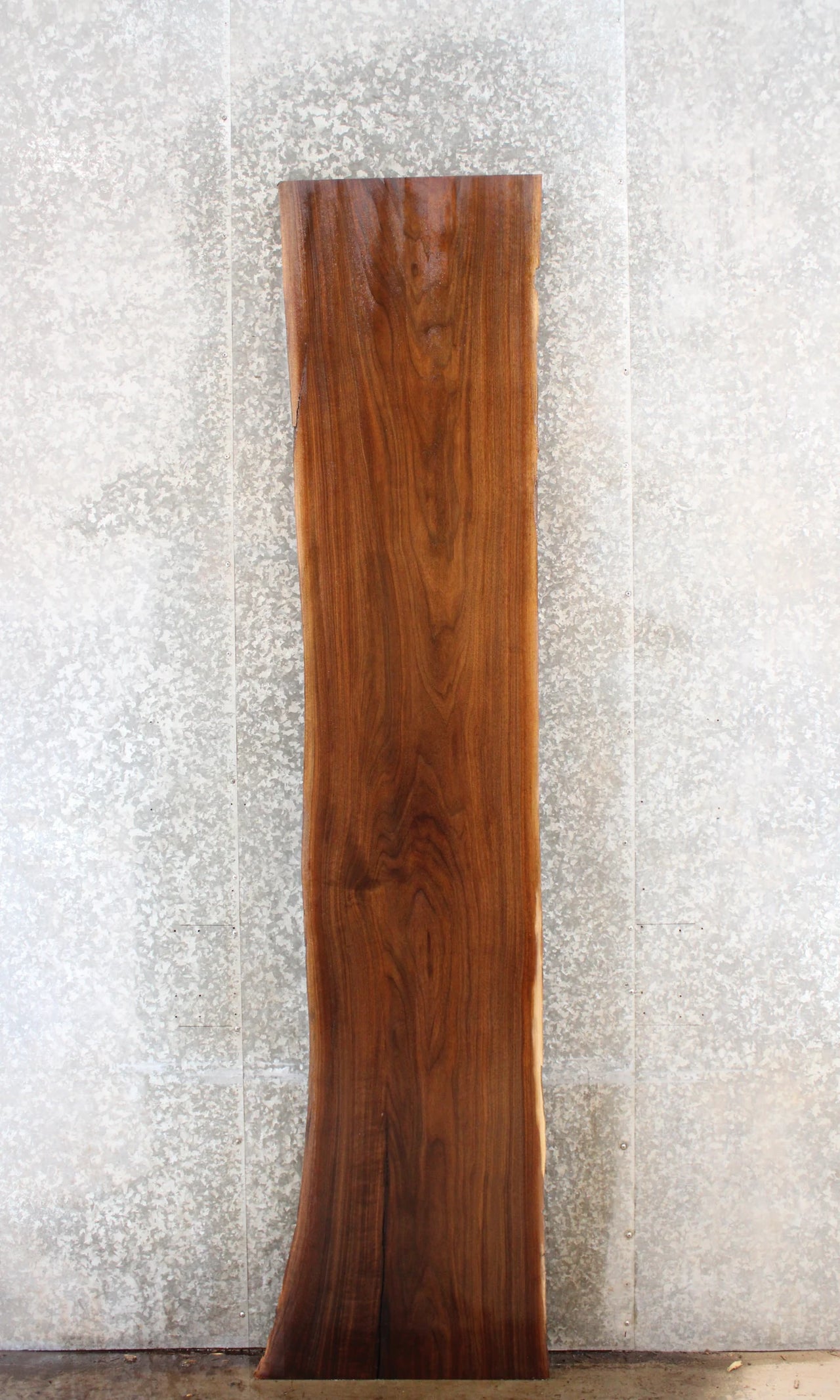 Rustic Live Edge Black Walnut Bar Top Slab, Wood Countertop 916