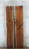 Thumbnail for 2- Bookmatched Live Edge Black Walnut Kitchen Table Top 925-926