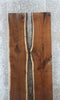 Thumbnail for 2- Bookmatched Live Edge Black Walnut Kitchen Table Top 925-926