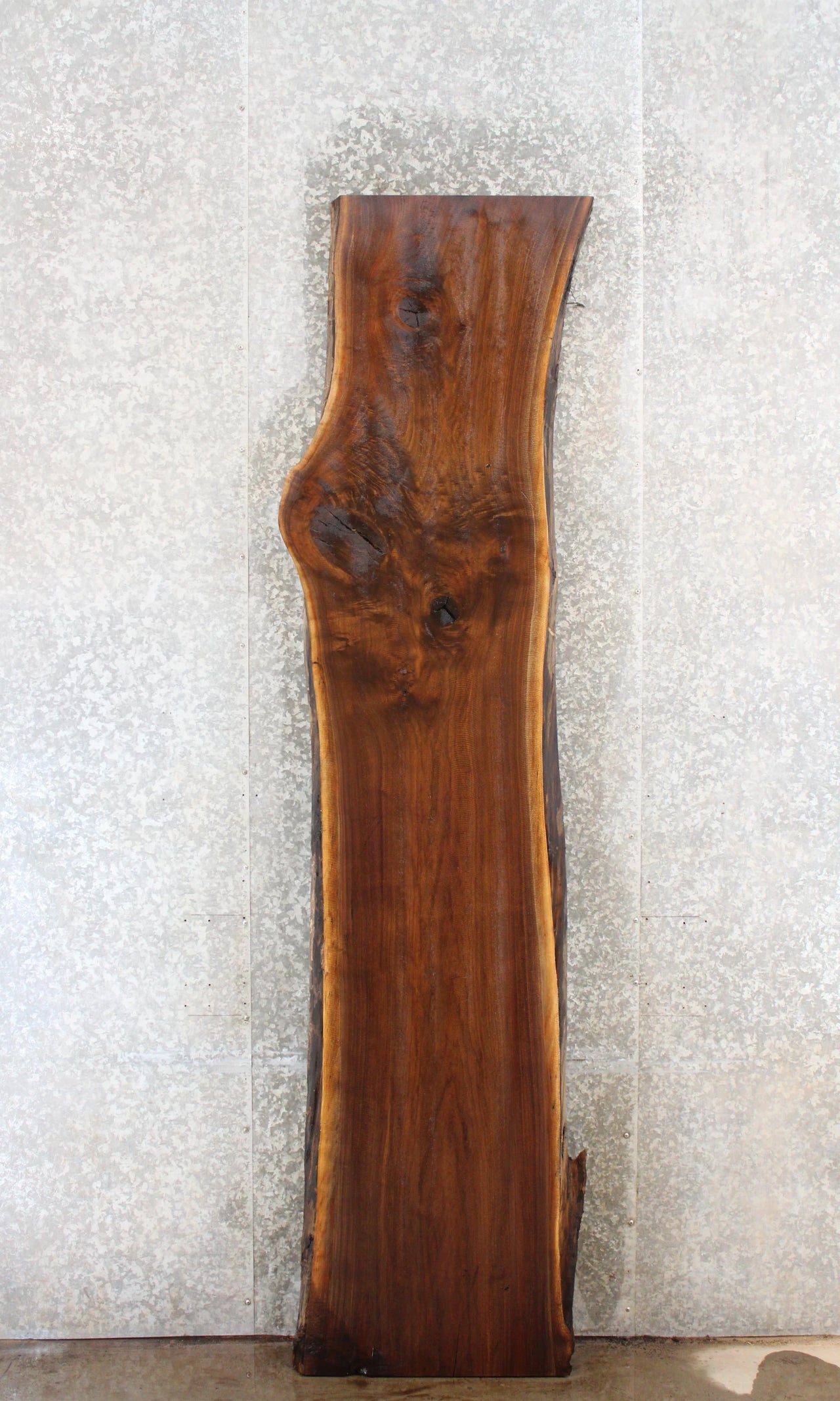 Salvaged Live Edge Black Walnut Bar Top Slab 928