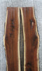 Thumbnail for 2- Bookmatched Live Edge Black Walnut Bar Top Slabs 930-931