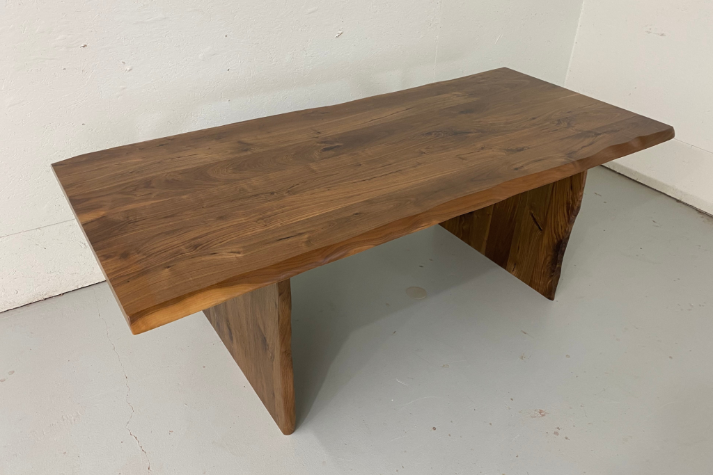 Solid Wood Dining Table | Wooden Slab Legs