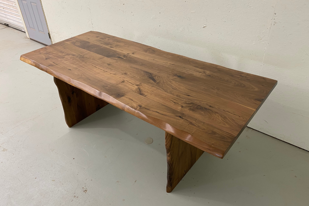 Solid Wood Dining Table | Wooden Slab Legs