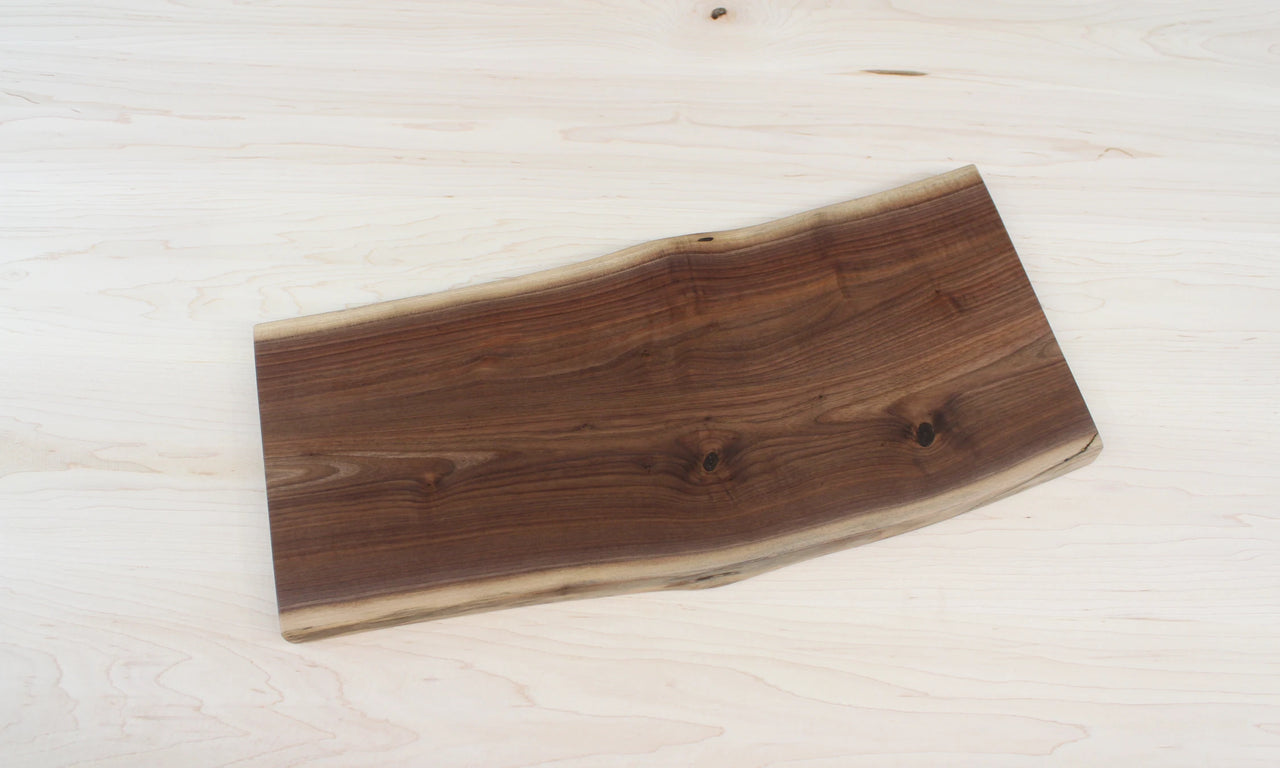 Live Edge Cutting Board, Charcuterie Slab Finished 10