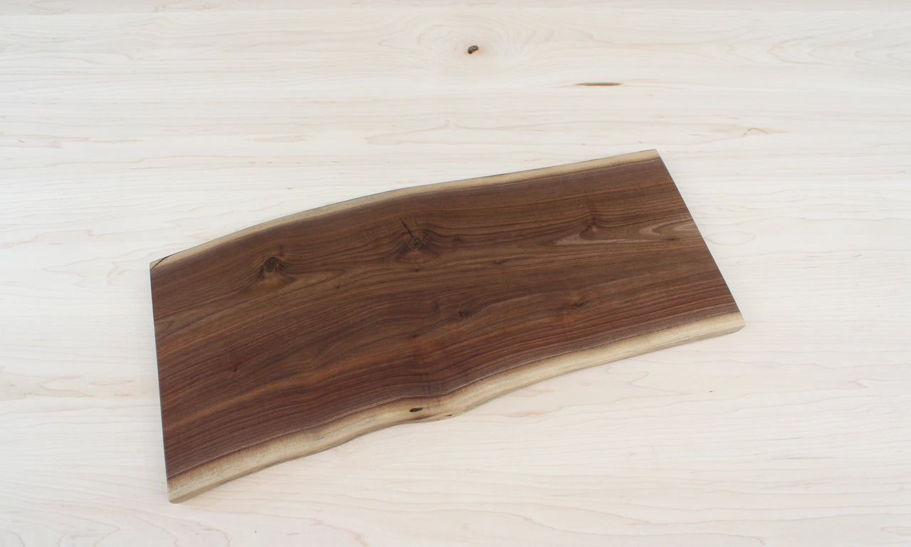 Live Edge Cutting Board, Charcuterie Slab Finished 10