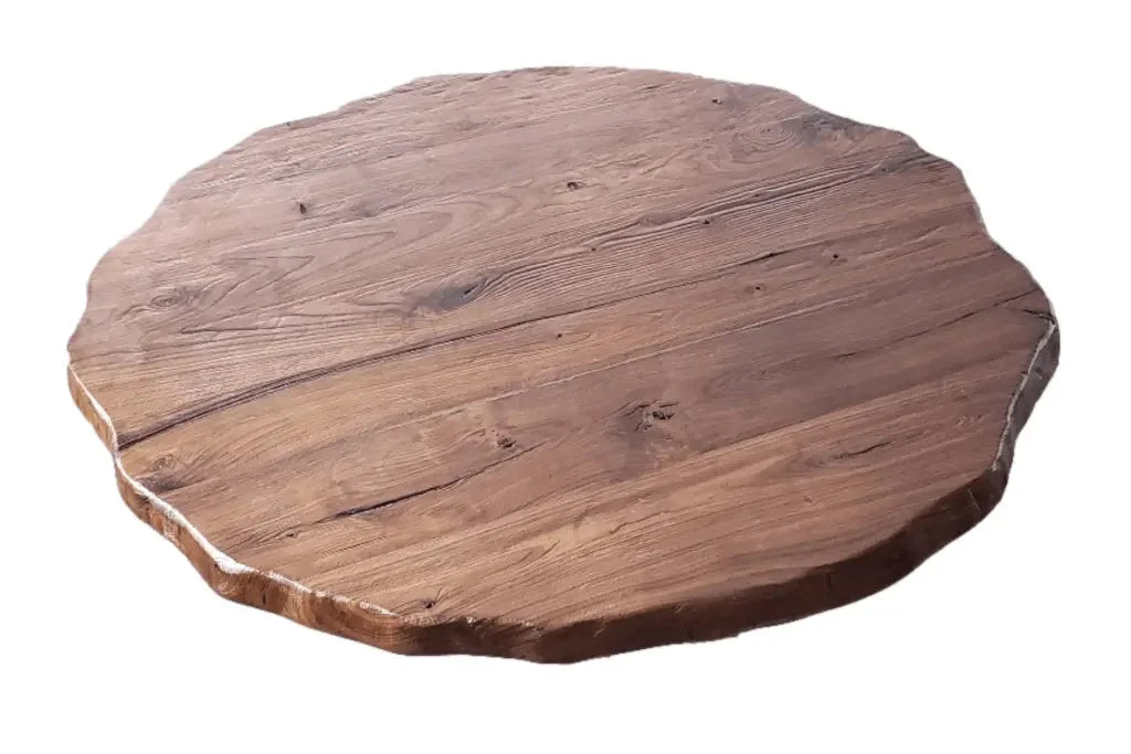 1 1/2" Thick Solid Wood Custom Round Table Top  - 18" to 60"