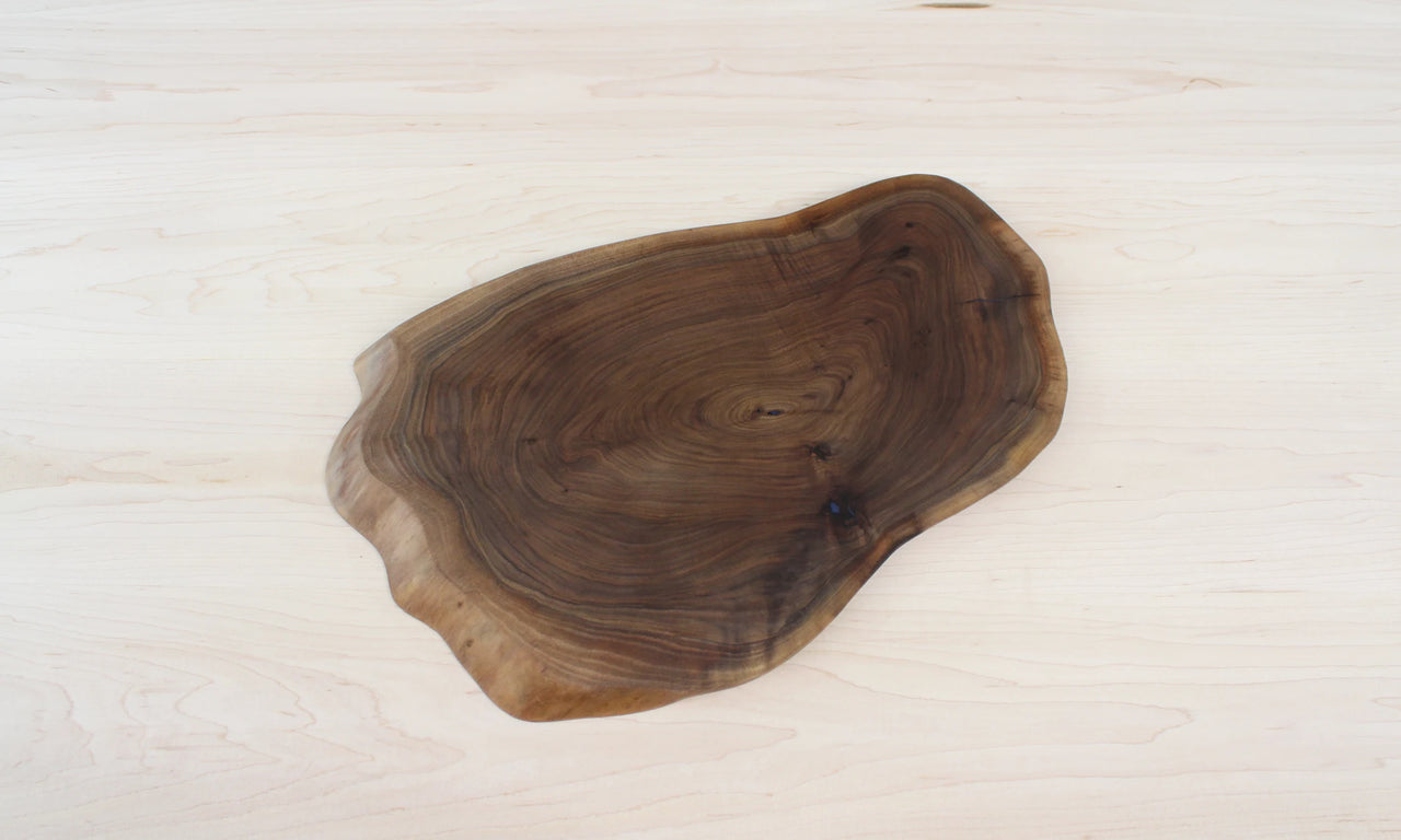 Live Edge Black Walnut Oval Charcuterie Serving Board 8