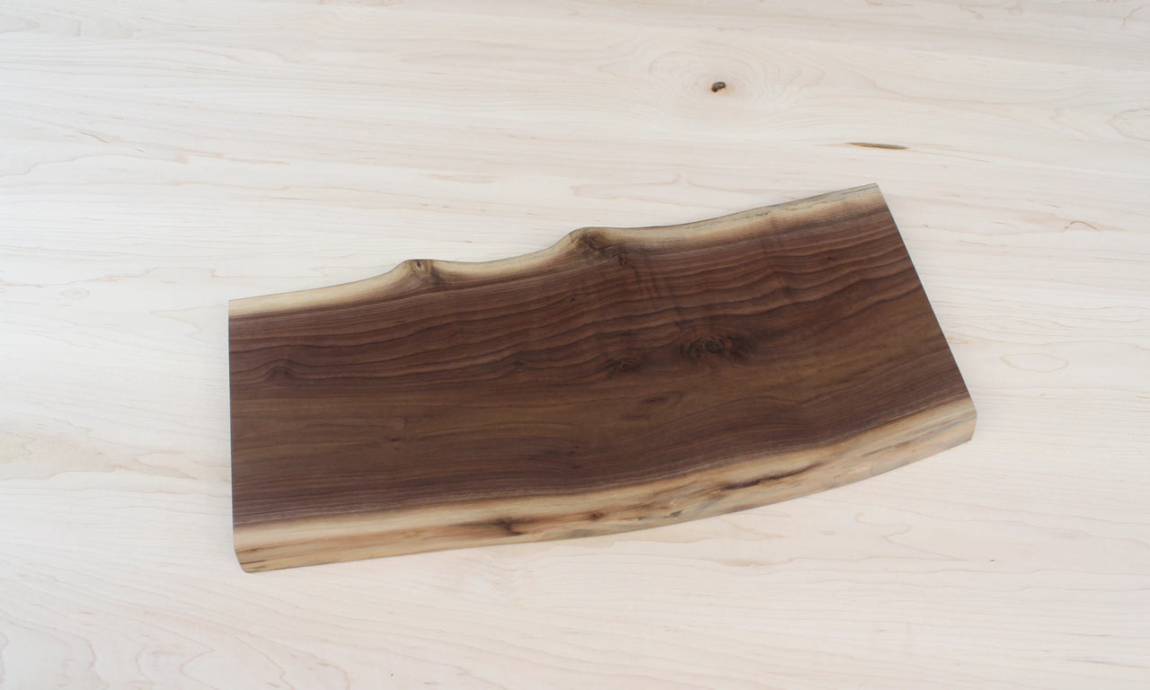 Live Edge Charcuterie Board, Black Walnut Serving Tray 13