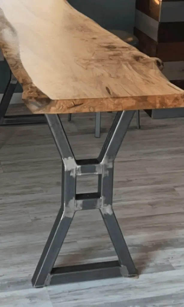 Steel X-Shaped Table Legs